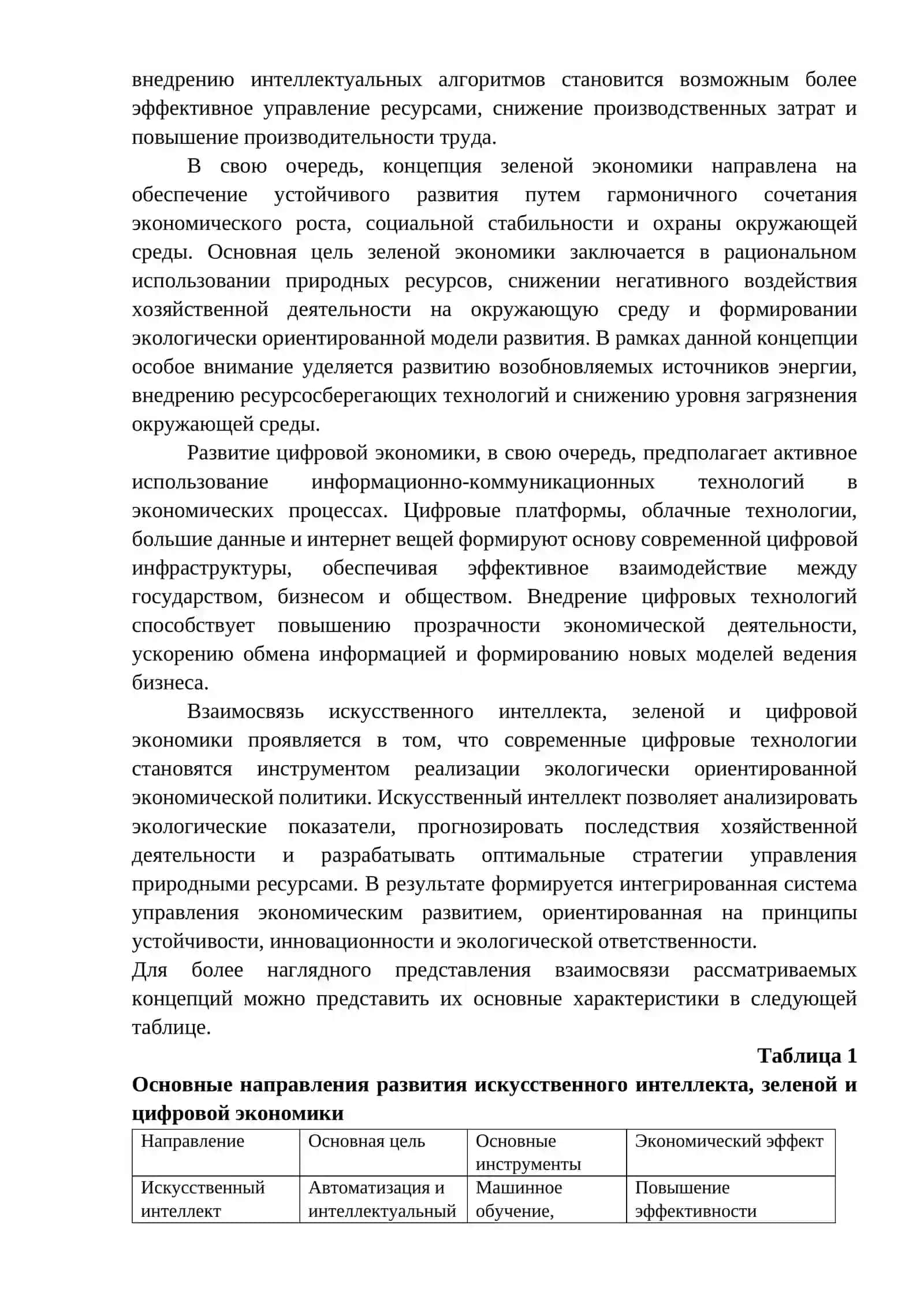 Идеи искусственного интеллекта, зеленой и цифровой экономики 2