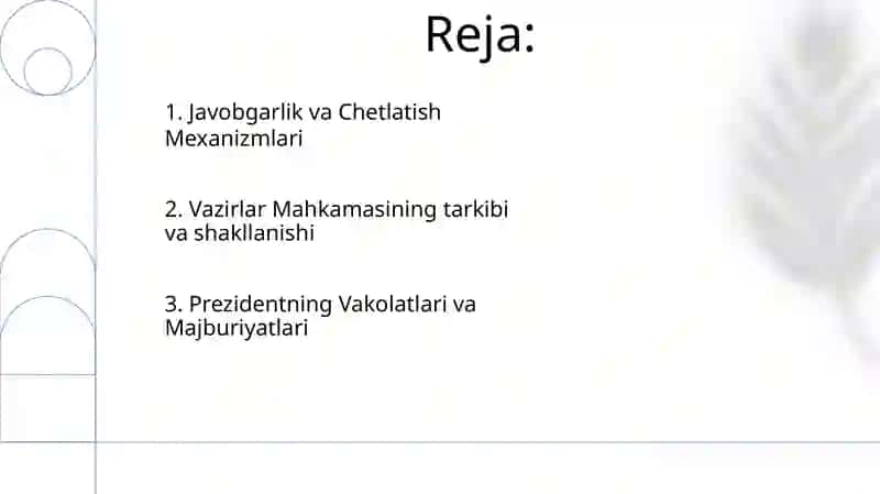 Vazirlar Mahkamasining tarkibi va shakllanishi 2