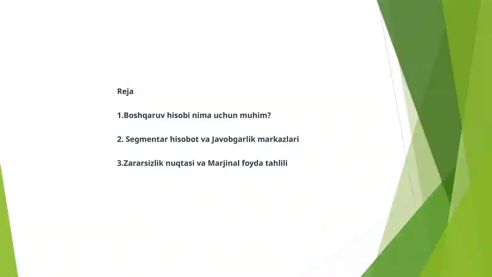 Boshqaruv hisobi nima uchun muhim? 2