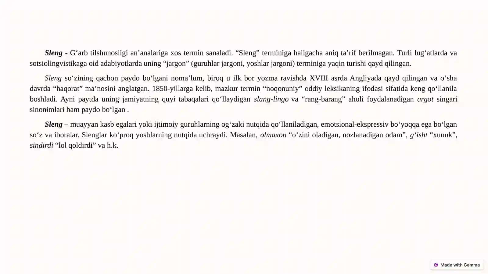 Sleng Muammolari 2