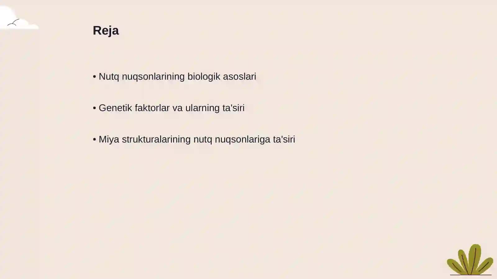 Nutq nuqsonlarining biologik sabablari 2