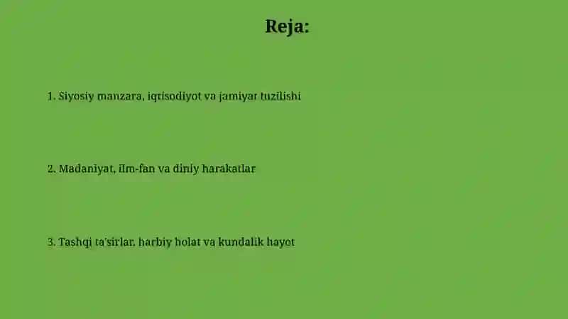 17-18 asrlarda Arab mamlakatlari 2