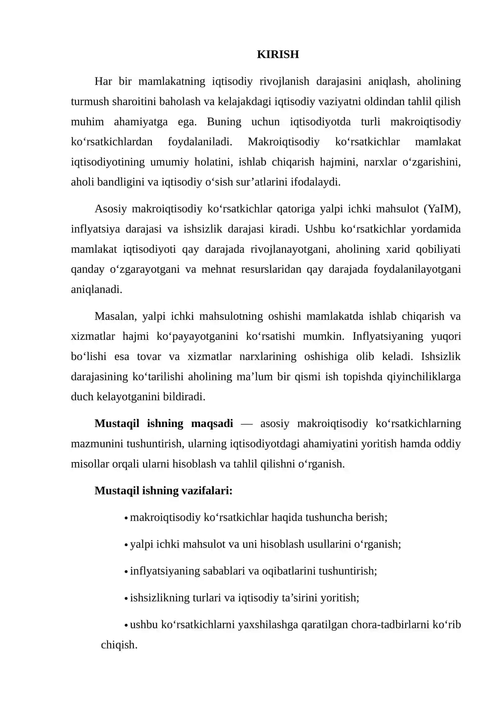 Asosiy Makroiqtisodiy Ko‘rsatkichlar 2