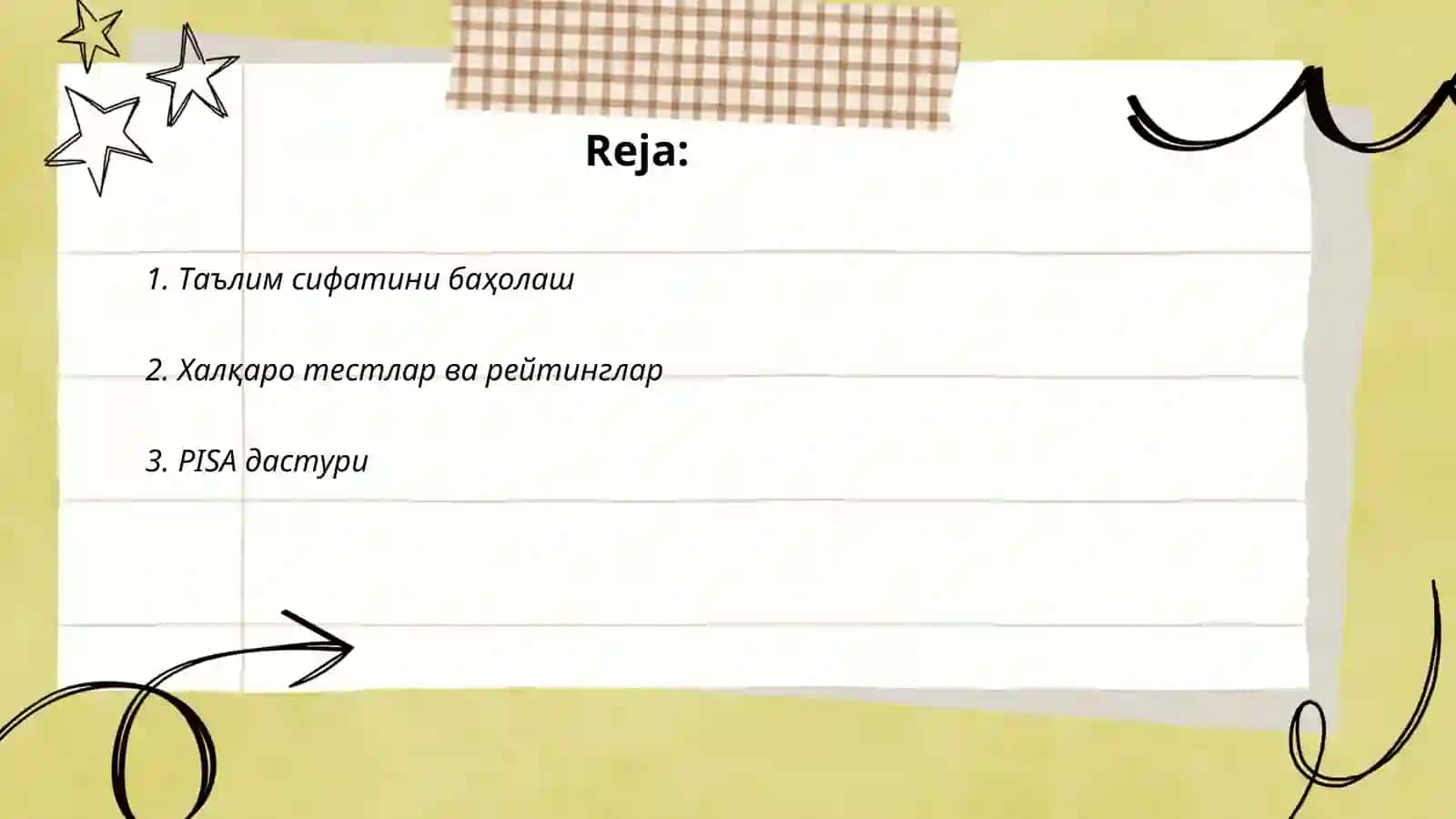 Таълим сифати самарадорлиги ва халқаро бахолаш дастурлари 2