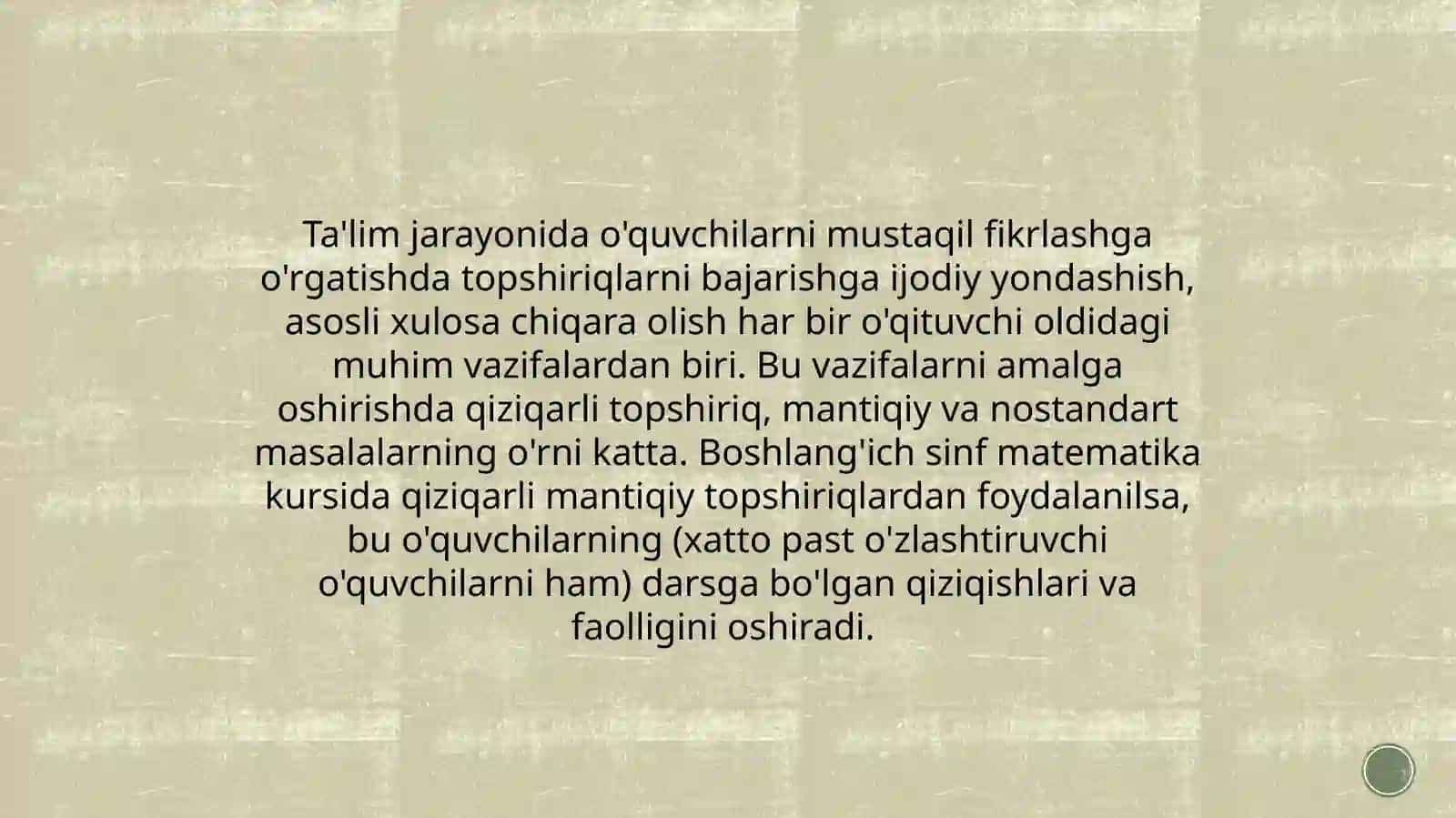 Boshlangich sinf matematika darslari 2