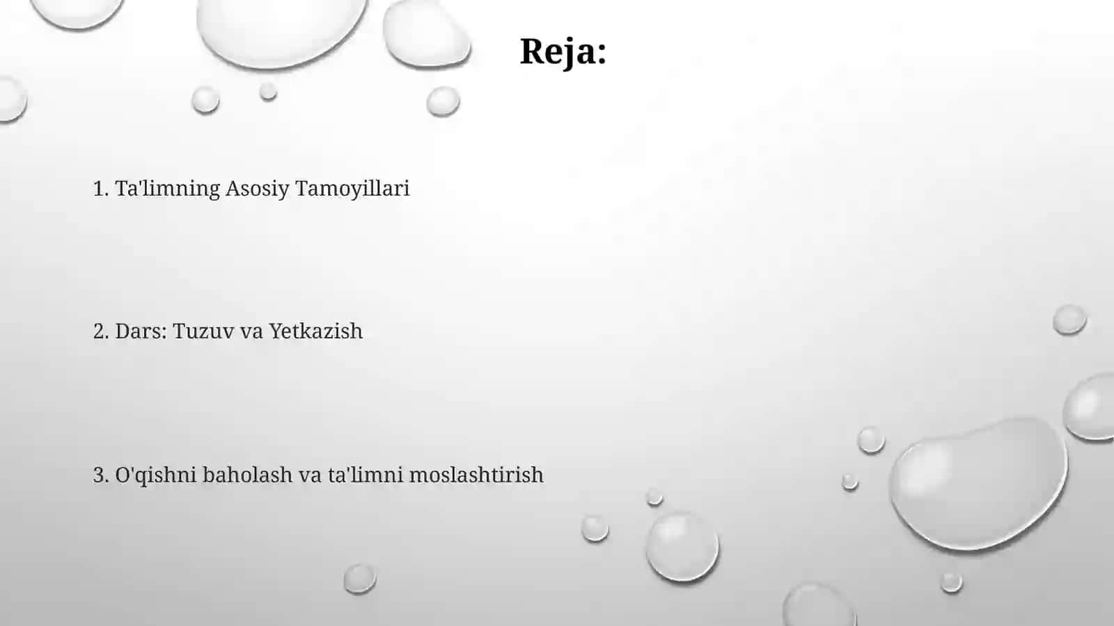 Taʼlim tamoyillari va qoidalari. Dars taʼlimning asosiy shakli sifatida 2