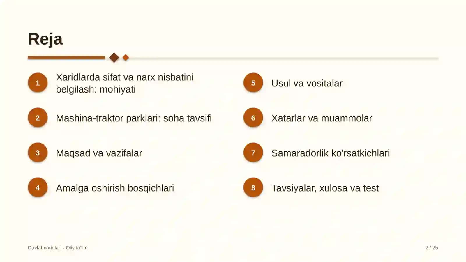 mashina traktor parklarida xaridlarda sifat va narx nisbatini belgilash 8299 2