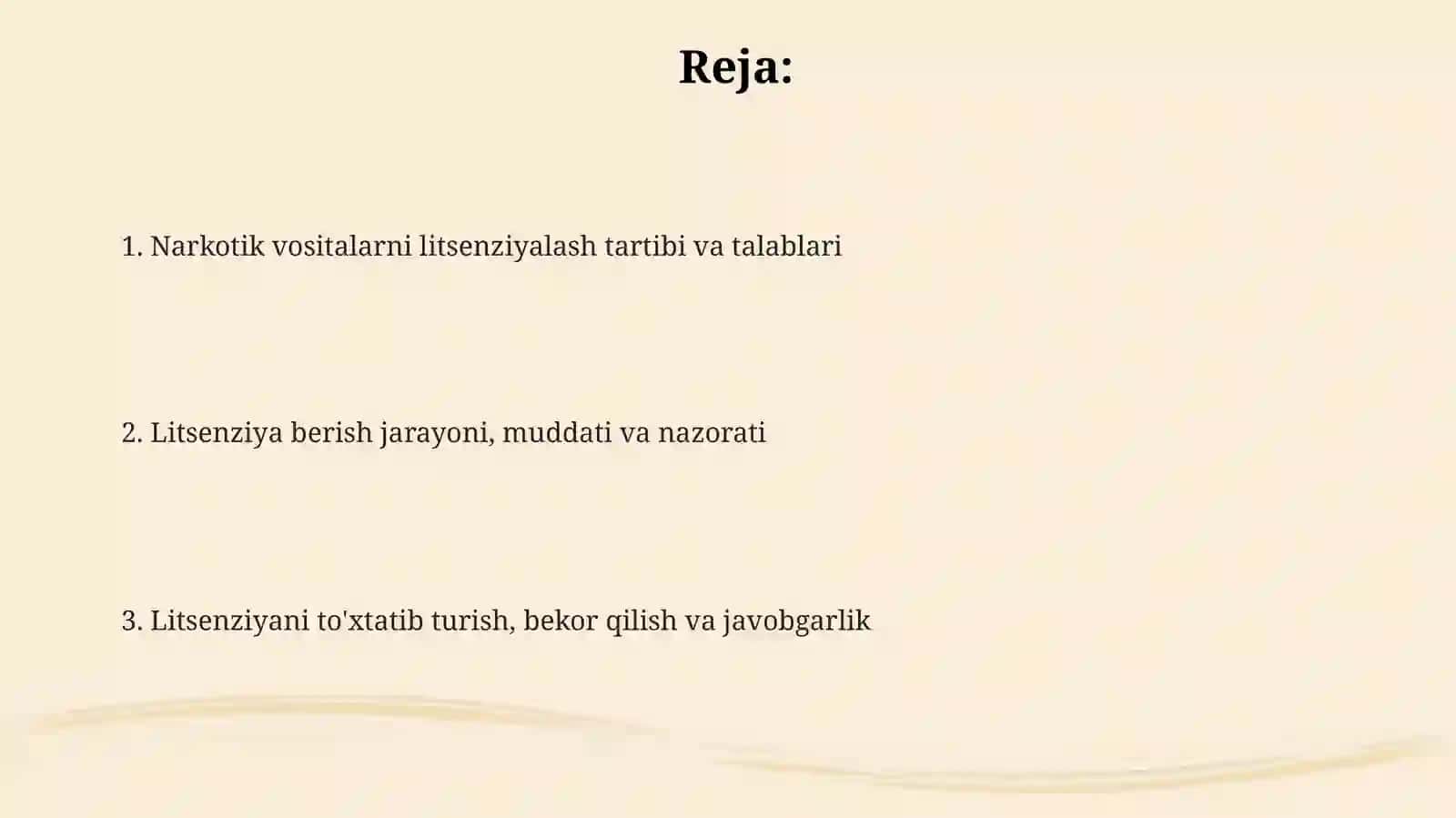 Giyohvand dori vositalariga litsenziya berish tartibi 2