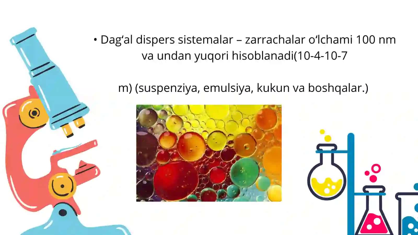 Dag‘al-dispers sistemalarning xossalari va ularni tibbiyot va farmakologiyada ishlatilishi 2
