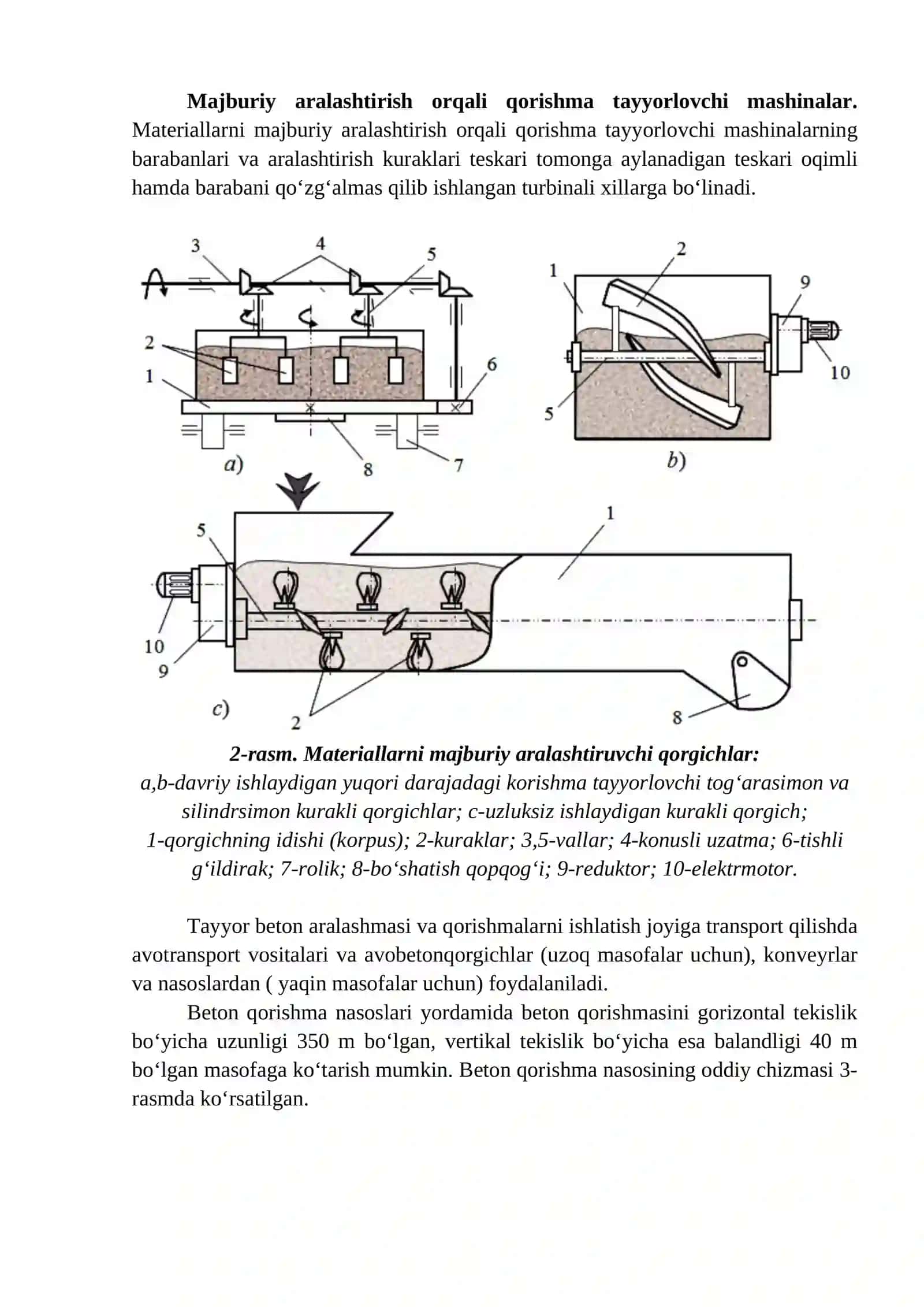 Betonqorgich, beton nososi va avtobetonqorgichlarni tahlil etish 2