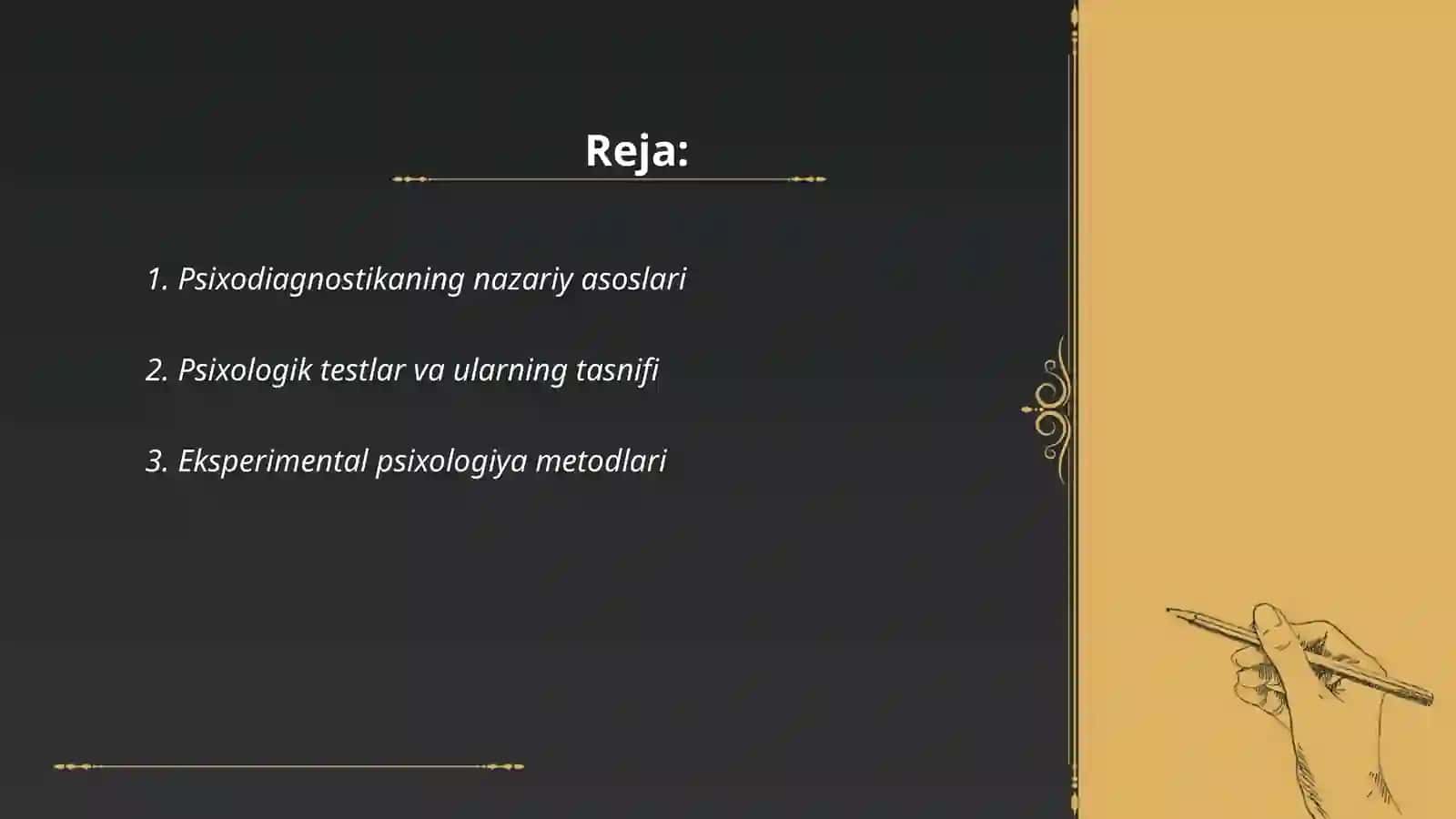 Psixodiagnostika va eksperimental psixologiya fanining asosiy 2