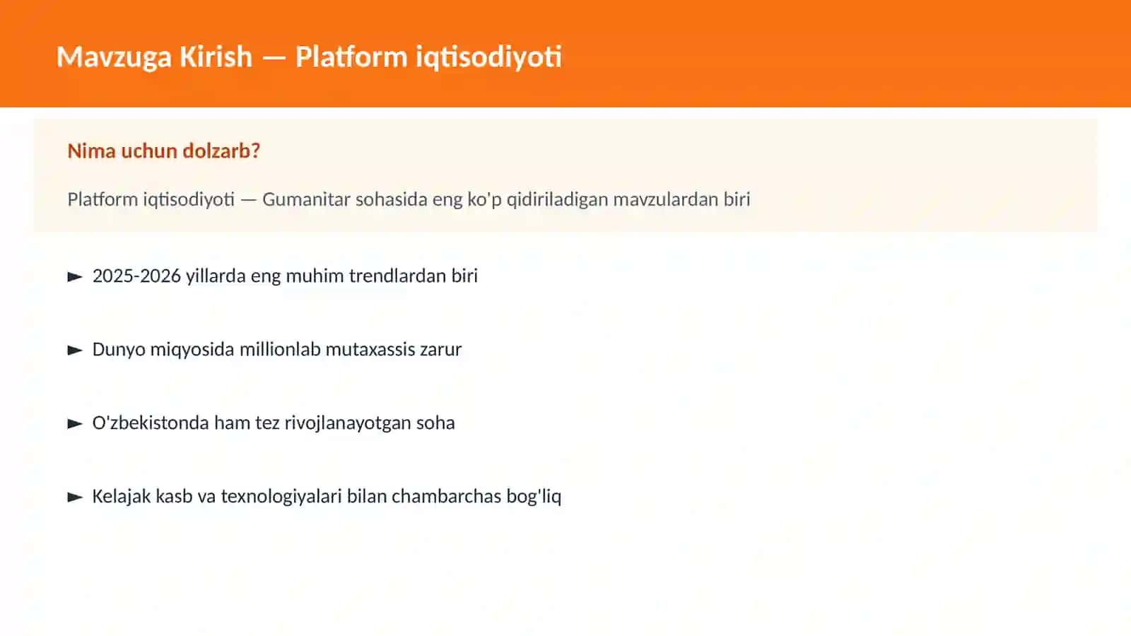 Platform iqtisodiyoti 2