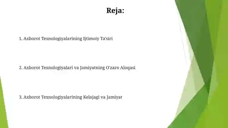 Axborot Texnologiyalarining Ijtimoiy Ta'siri 2