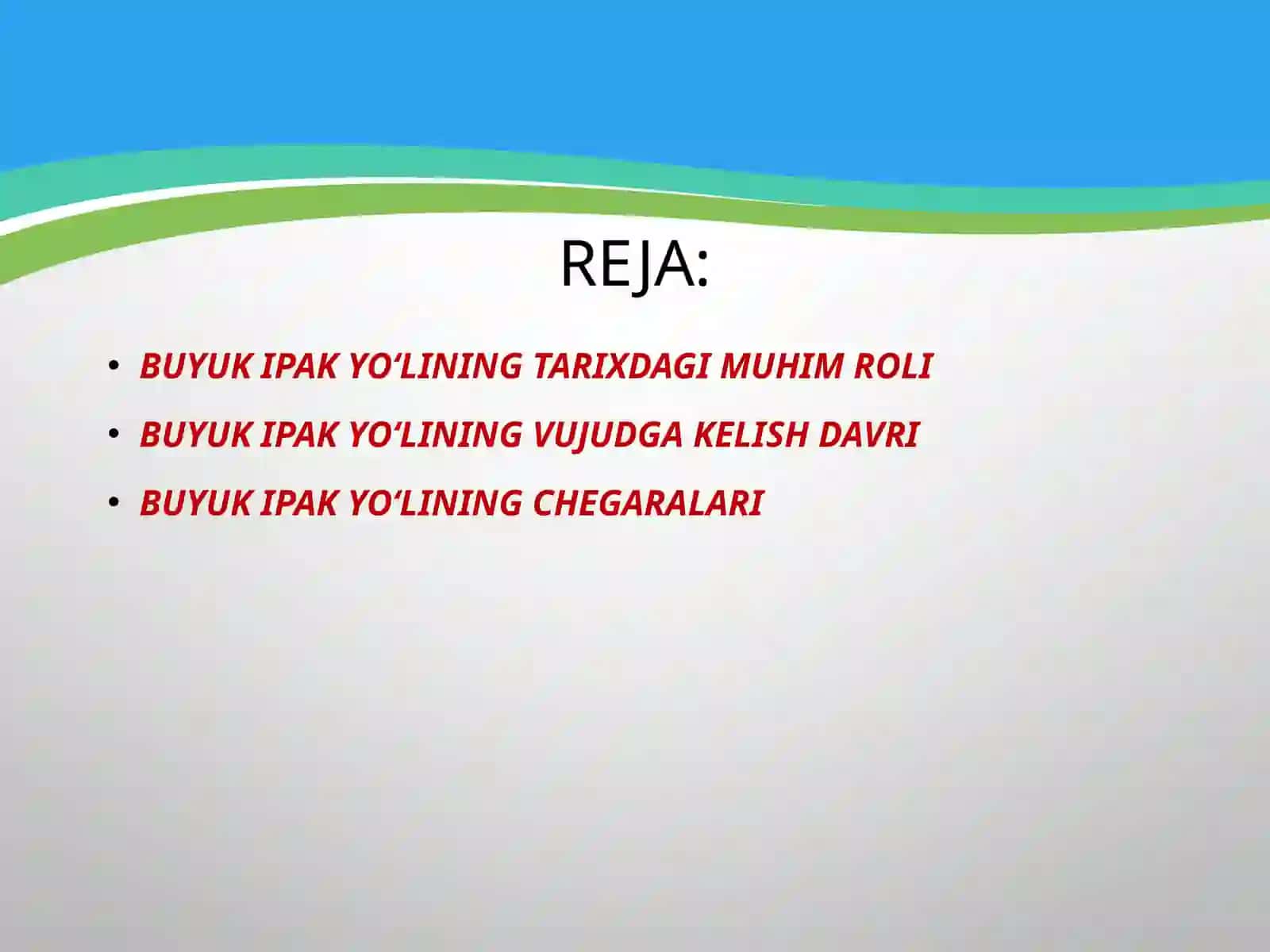 Buyuk Ipak Yo’li Tarixi 2