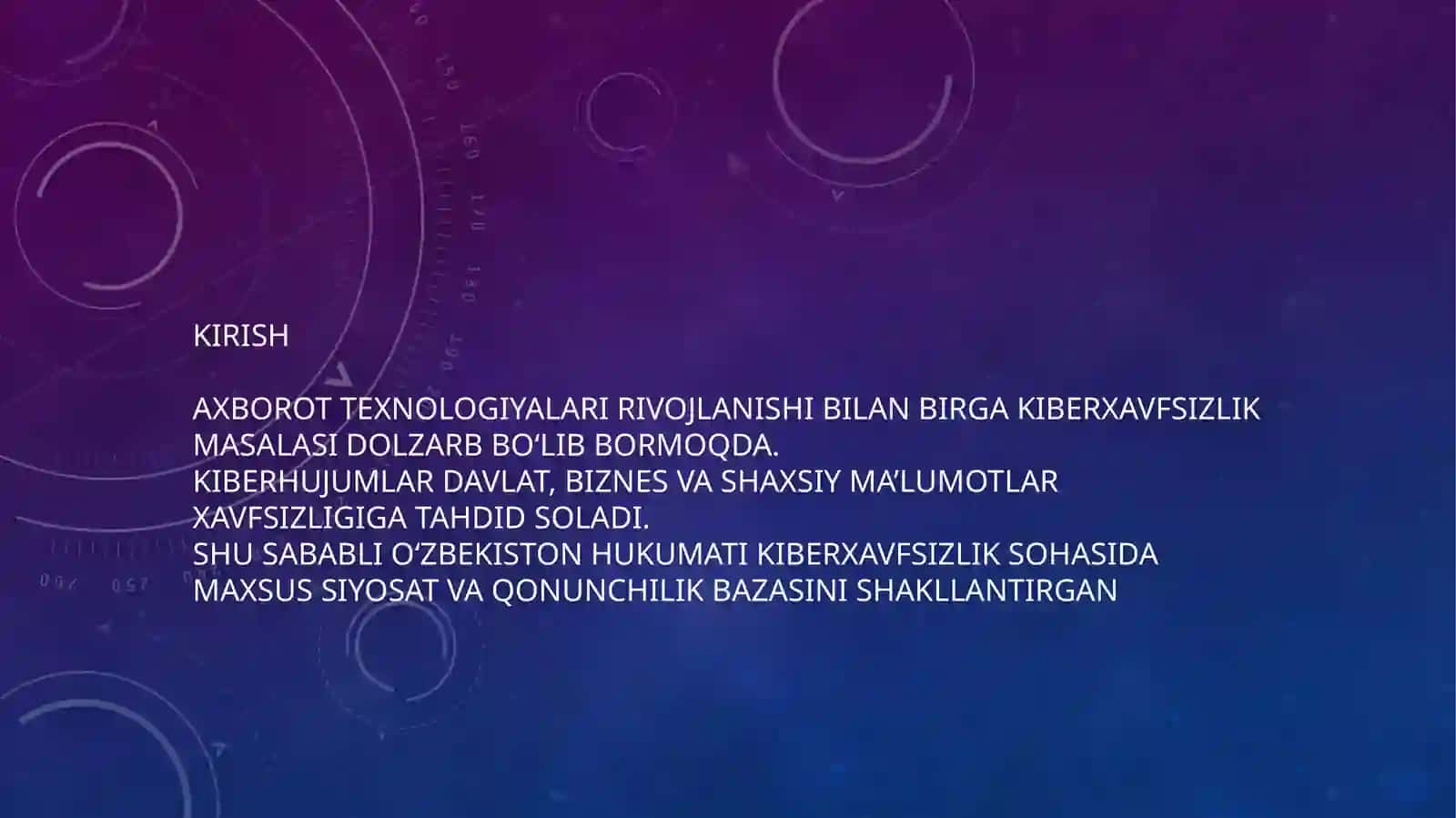 Kiberxavfsizlik siyosati va qonunchiligi 2
