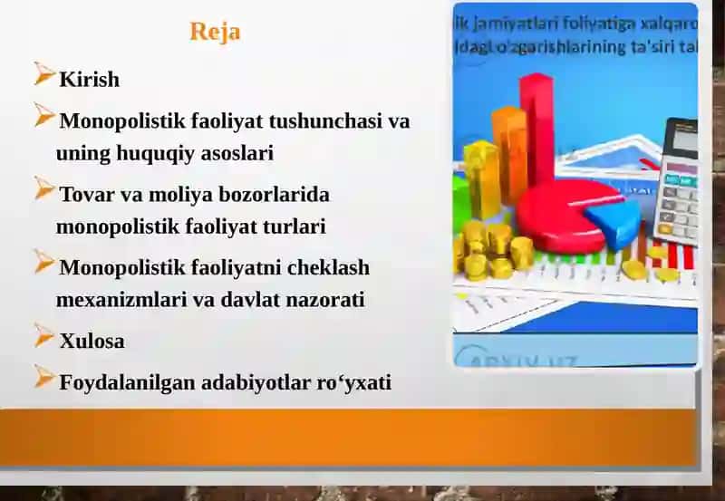 Tovar va moliya bozorlari (Tibbiyot) 2