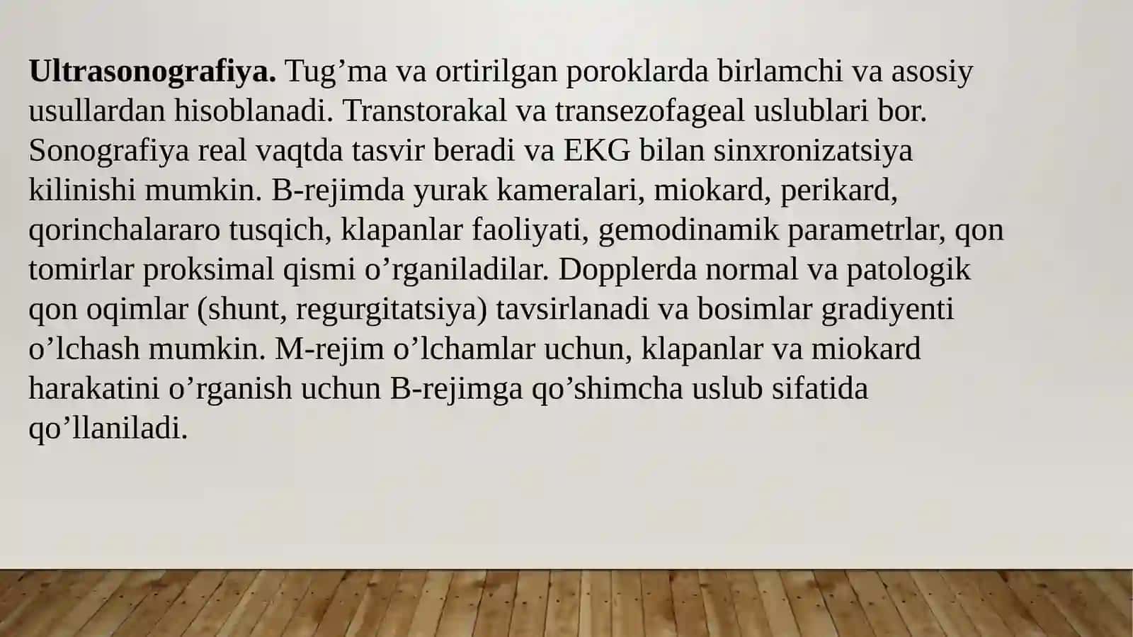Yurak qon tomir tizimida nur tashxisi 2