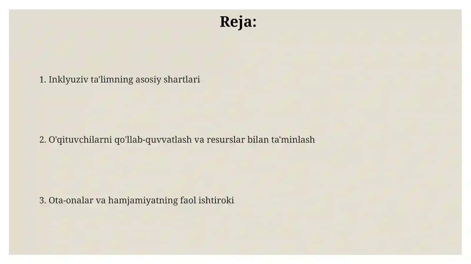 Imkoniyati cheklangan bolarni samarali inklyuziv ta’lim olishning asosiy shartlari 2