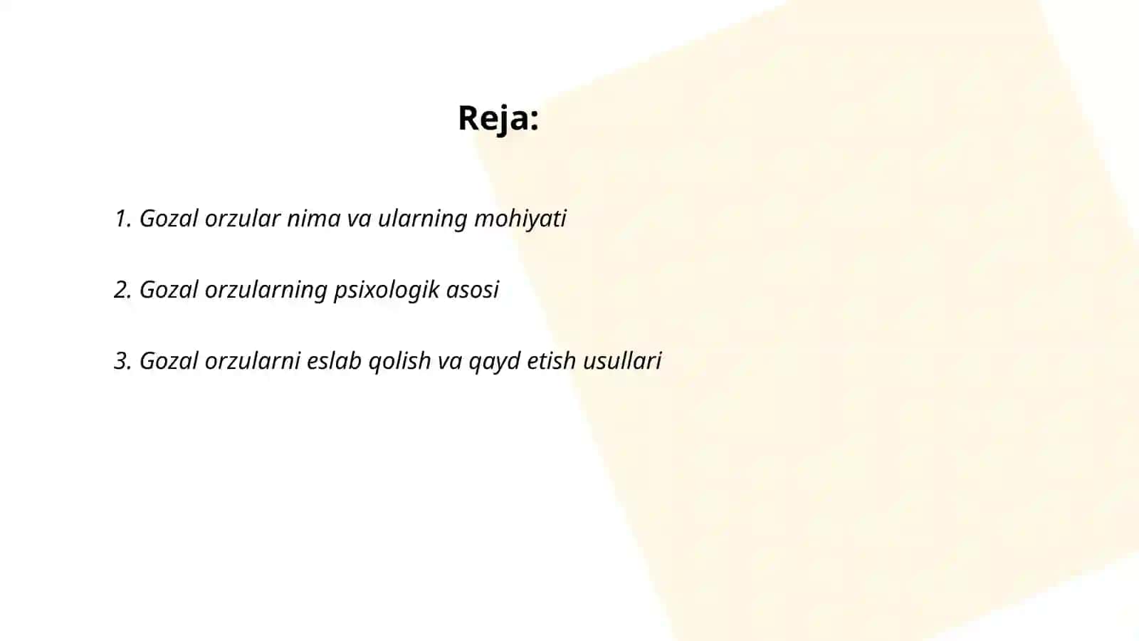 Gozal orzular 2
