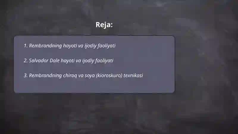 Jahon mussavirlari hayoti va ijodi haqida 2