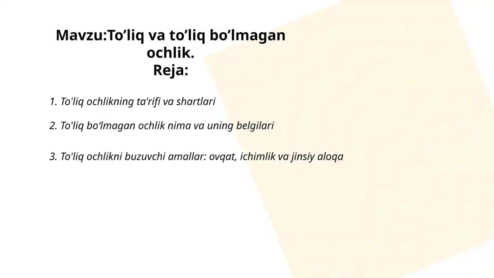 To'liq va to'liq bo‘lmagan ochlik 2