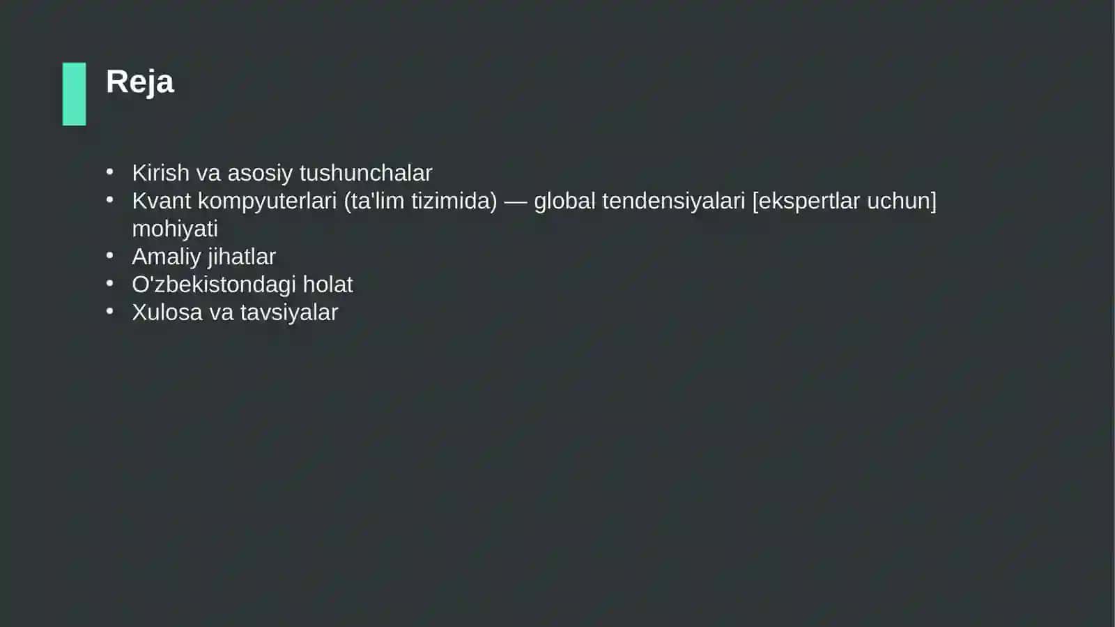 Kvant kompyuterlari (ta'lim tizimida) — global tendensiyalari [ekspertlar uchun] 2