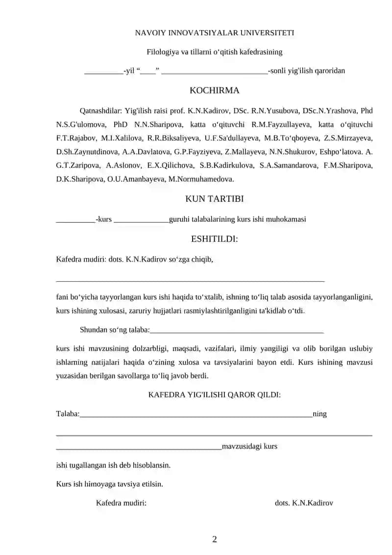 Oʻzbek tilining izohli lug'atida kiyim kechak nomlarining tuzilishi 2