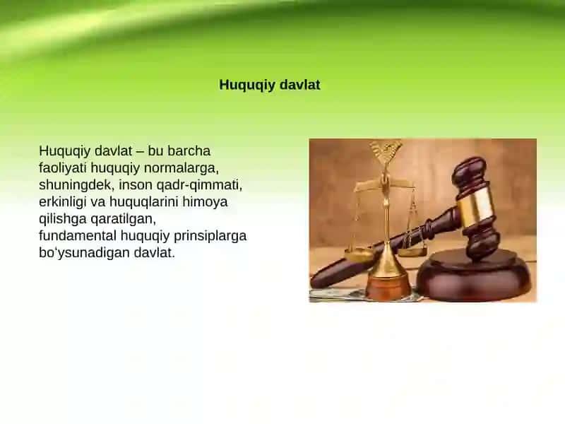 Huquqiy davlat va fuqorolik jamiyati 2