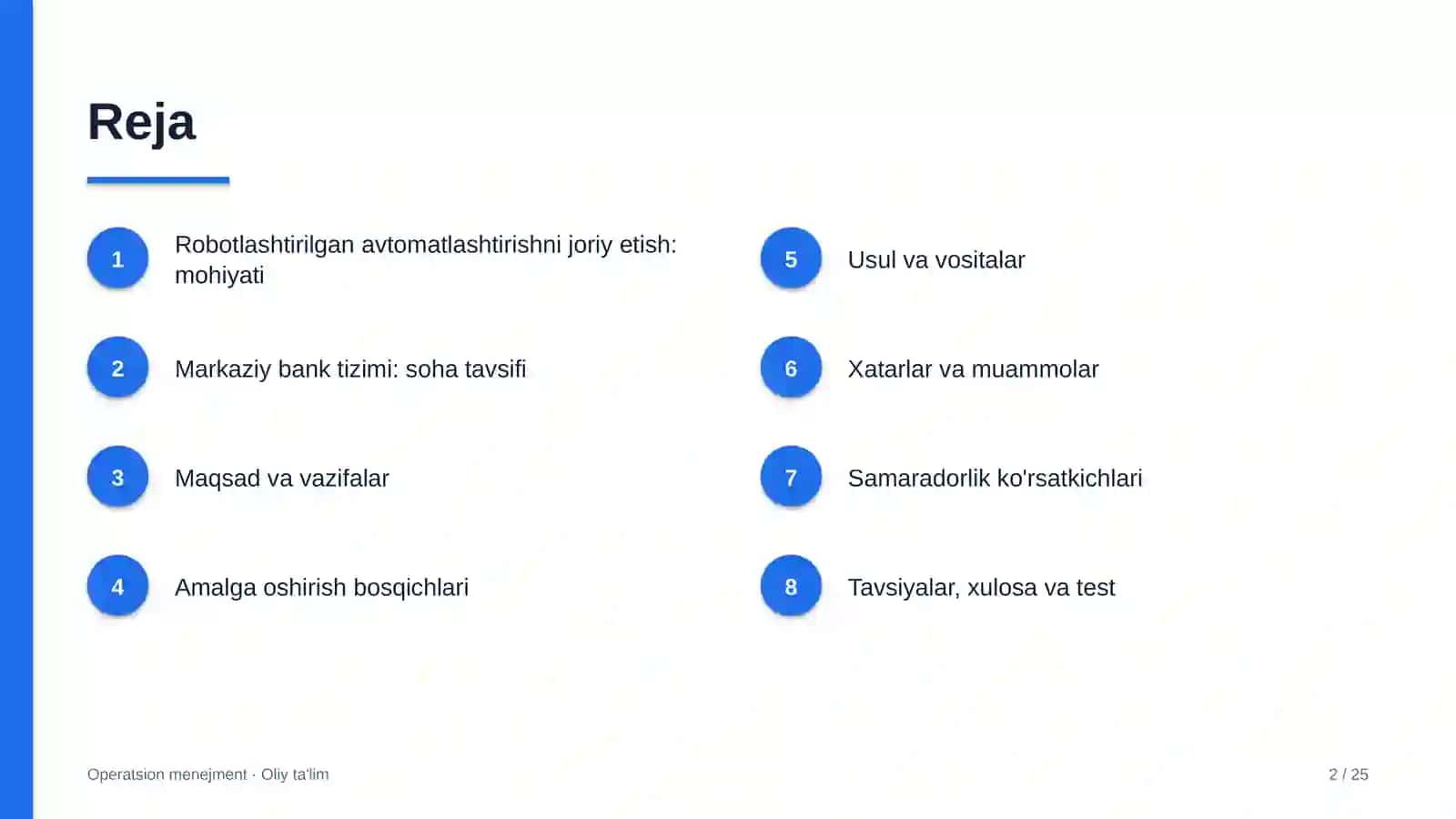 markaziy bank tizimida jarayonlarni robotlashtirilgan avtomatlashtirishni joriy etish 2184 2