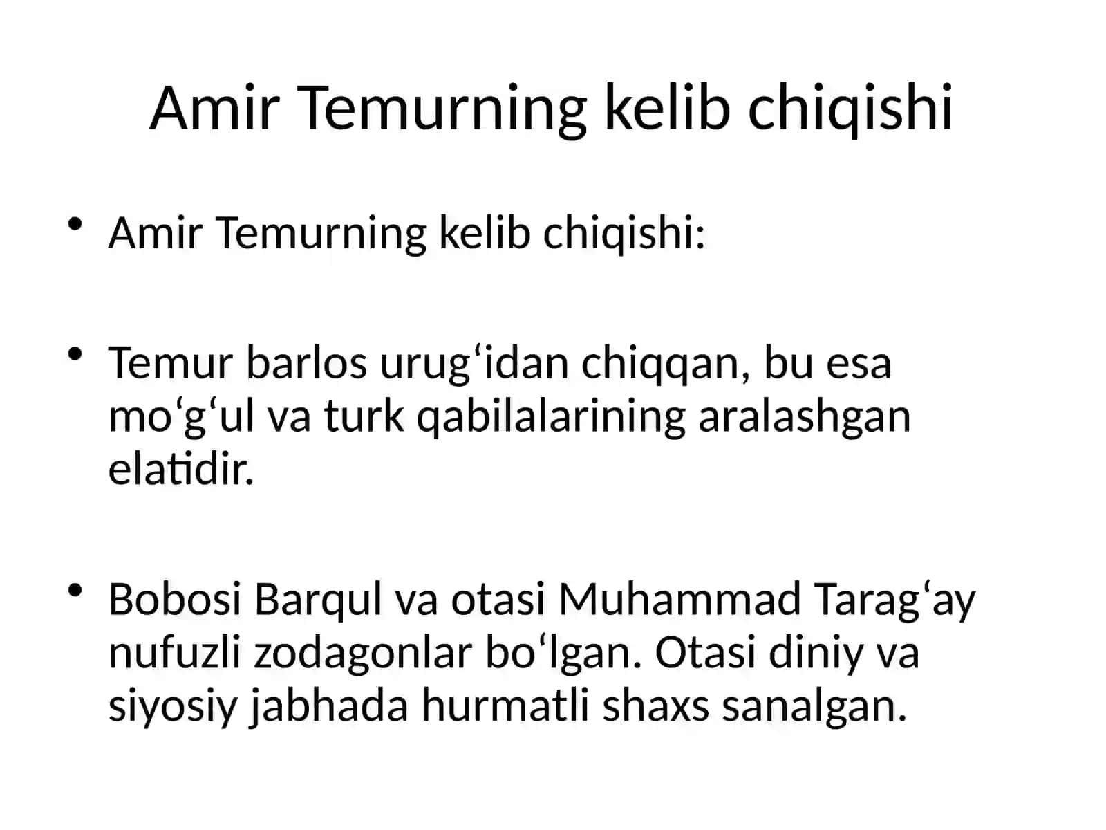 Amir Temur hayoti 2