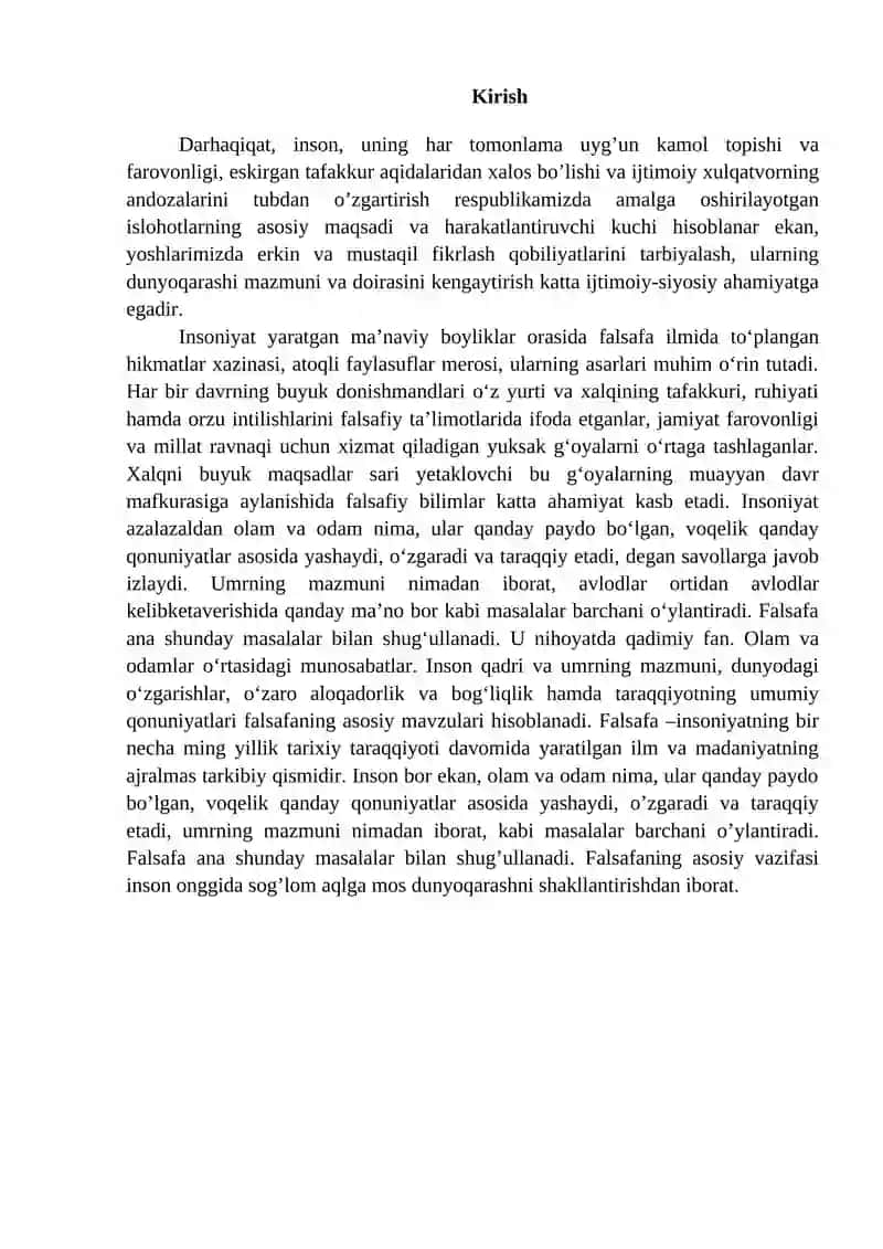 Falsafa qonun va kategoriyalarining ijtimoiy jarayonlar dialektikasidagi ro’li 2
