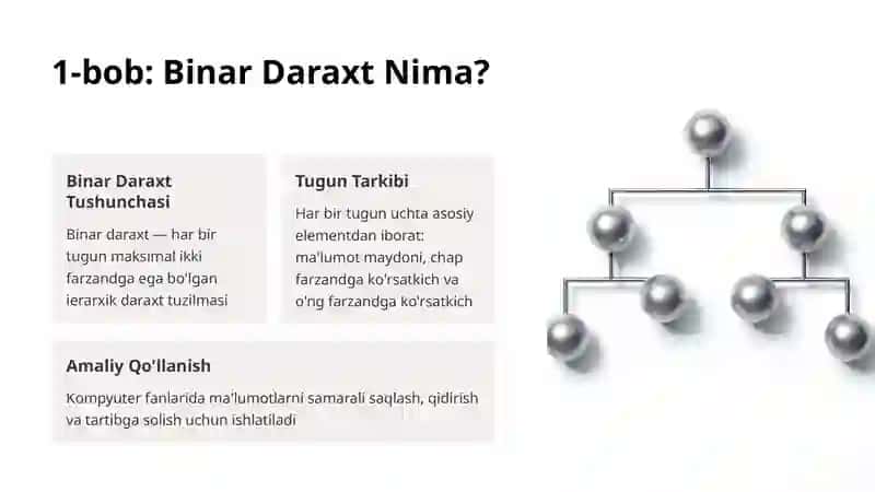 Binar Daraxtlar va Ular Ustida Amallar 2