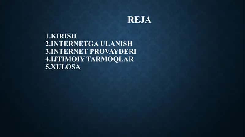 "Internetga ulanish" 2