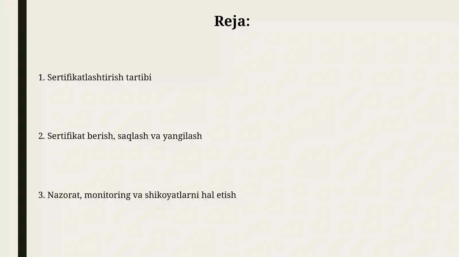 Mahsulot va xizmatlarning sertifikatlashtirish tartibi 2
