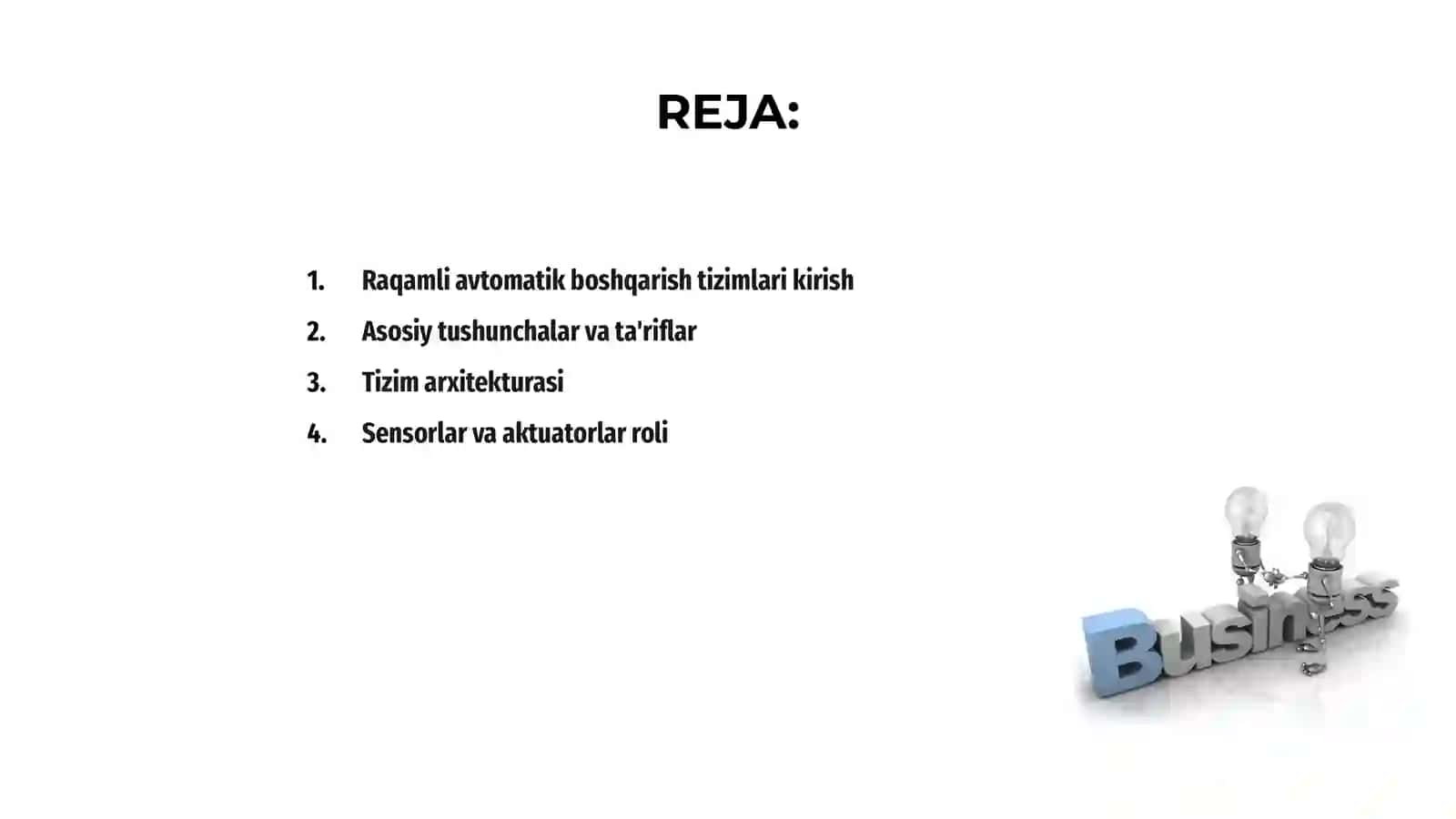 Raqamli avtomatik boshqarish tizimlari 2