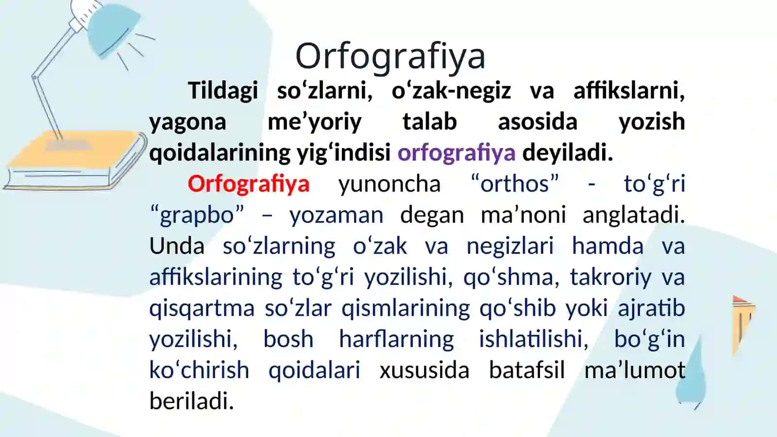 ORFOGRAFIYA VA ORFOEPIYA 2
