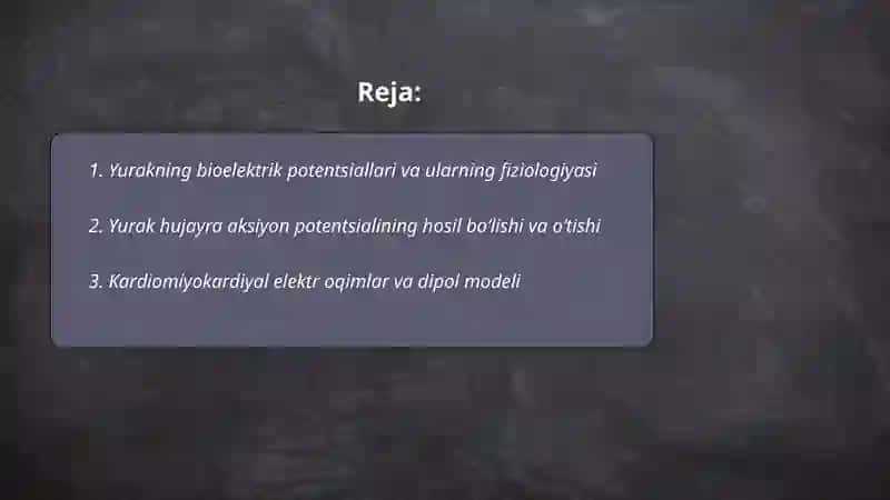 Elektrokordiografiyaning fizikaviy asoslari 2