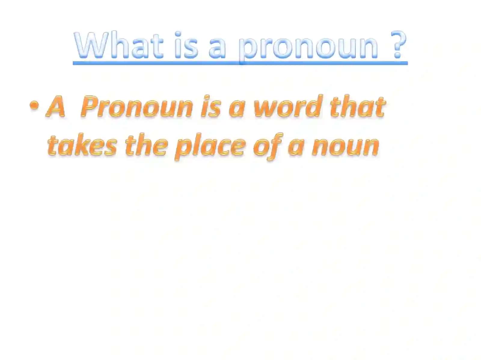 Personal Pronouns 2