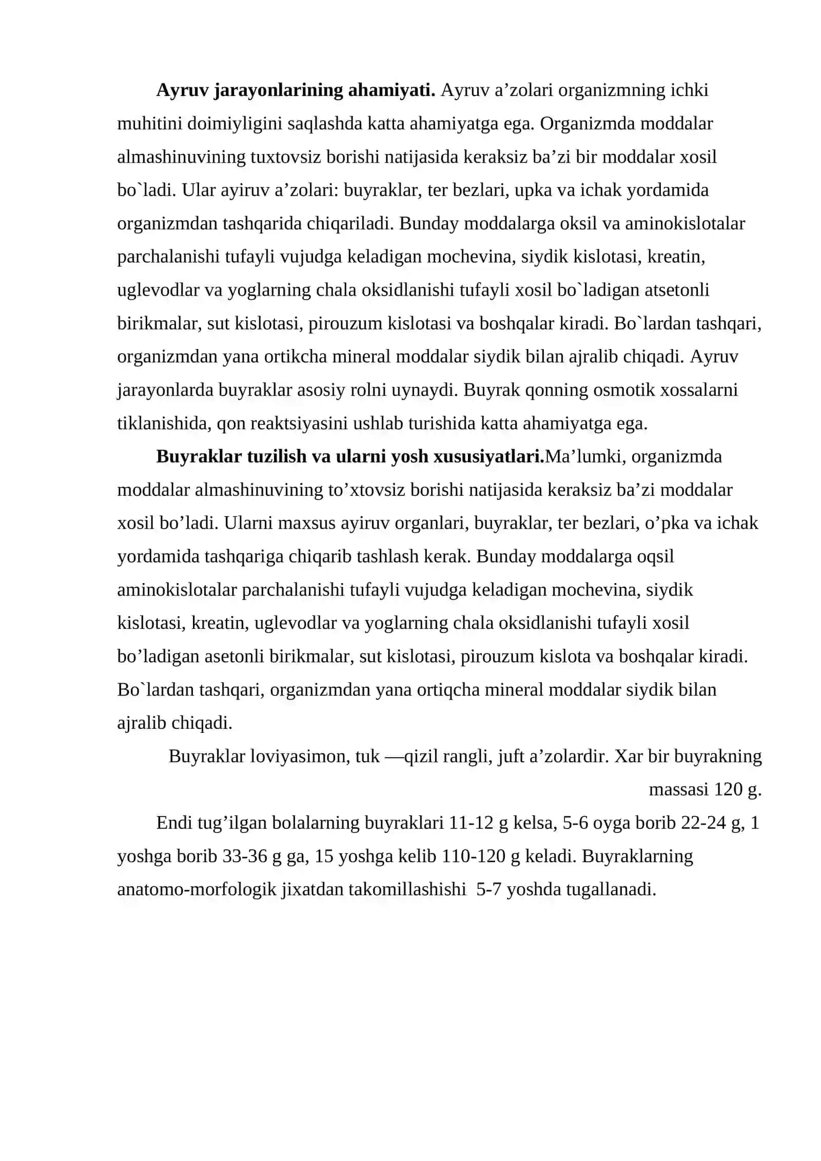 Ayruv tizimining yosh хususiyatlari va gigiеnasi 2