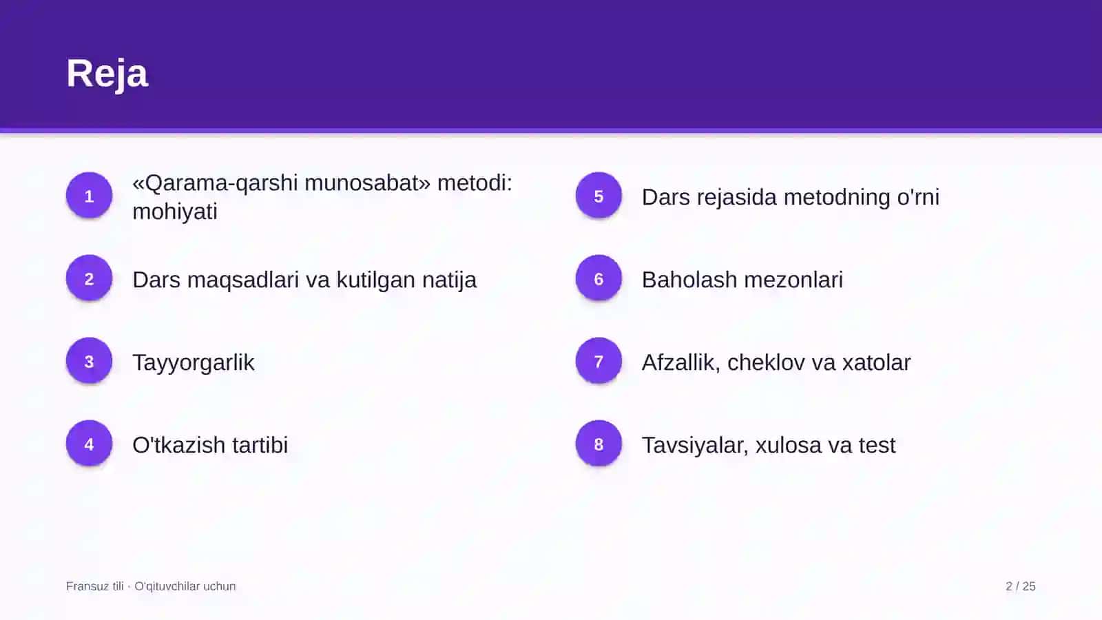 fransuz tili darslarida qarama qarshi munosabat metodidan foydalanish 3624 2