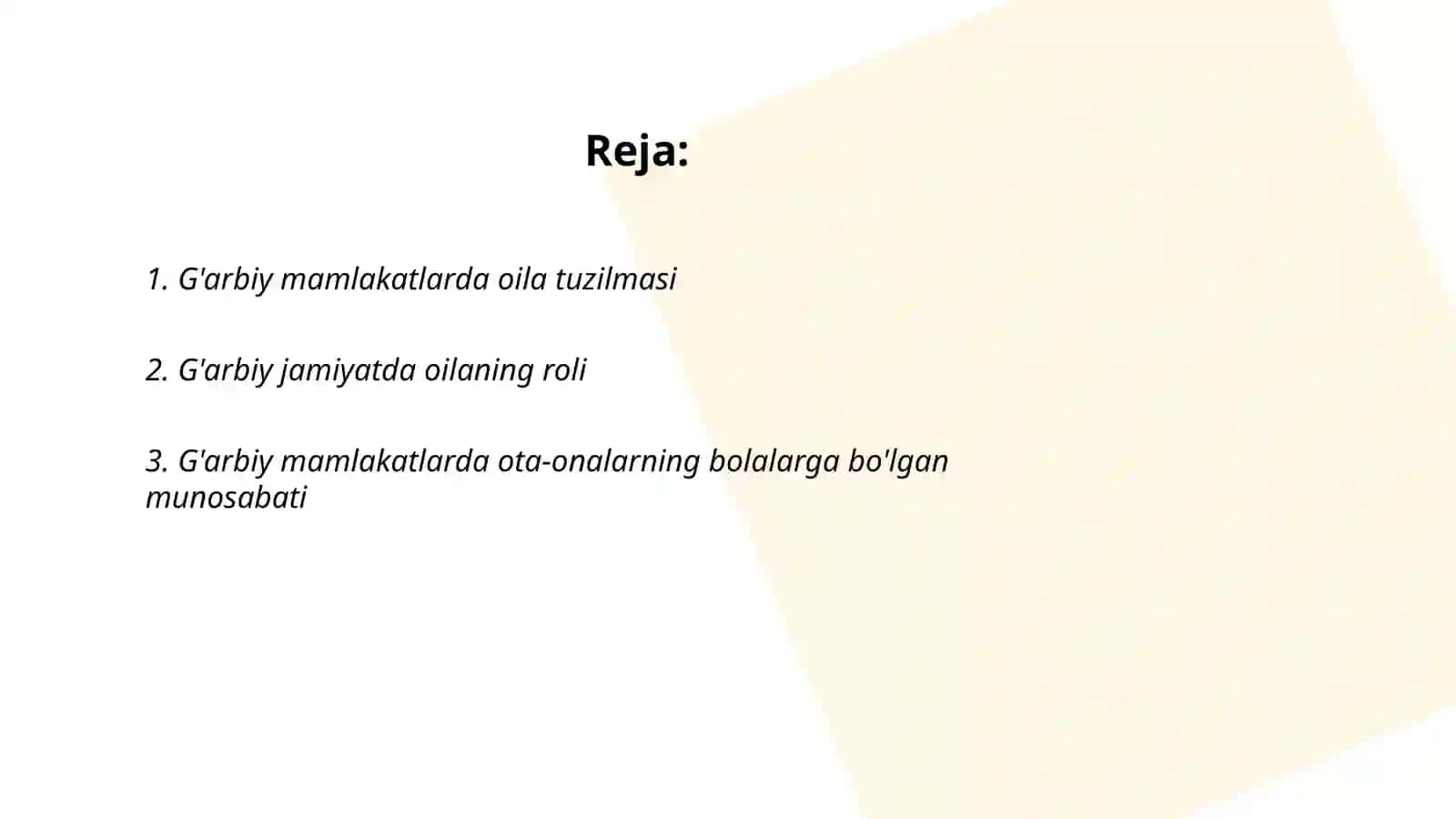 G'arbiy mamlakatlarda oila va oilada bola tarbiyasiga munosabat 2