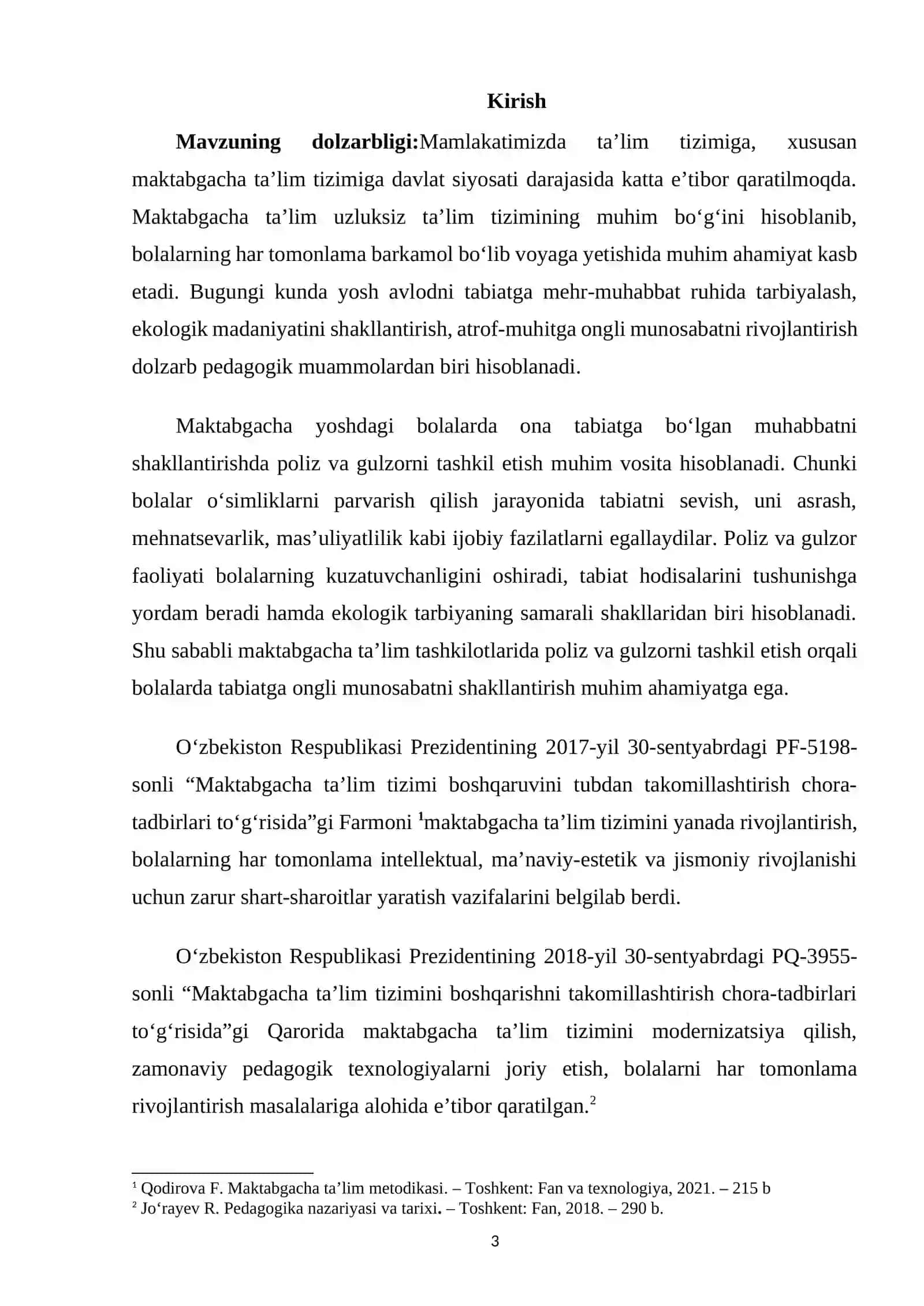 Poliz va gulzorni tashkil etish orqali bolalarda ona tabiatga muhabbatni tarbiyalashning nazariy asoslari 2
