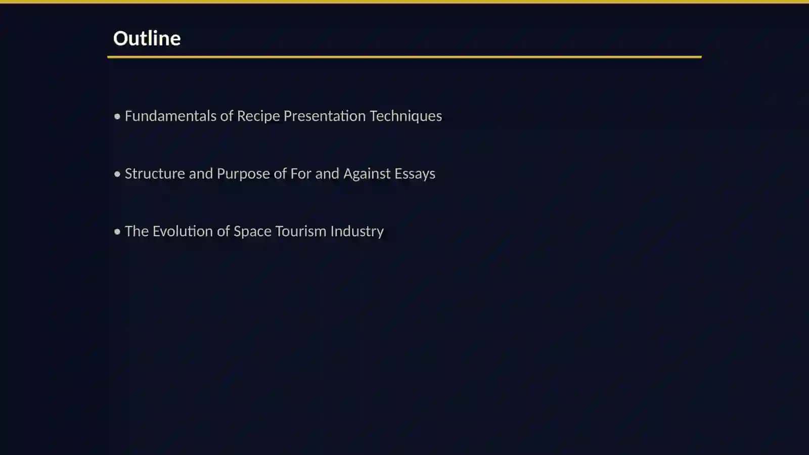 Recipe Presentation Techniques Overview 2