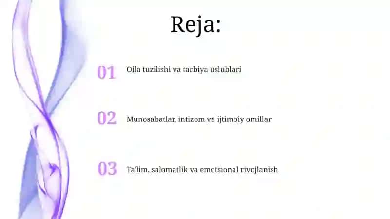 Oilaning bola tarbiyasiga ta'siri 2