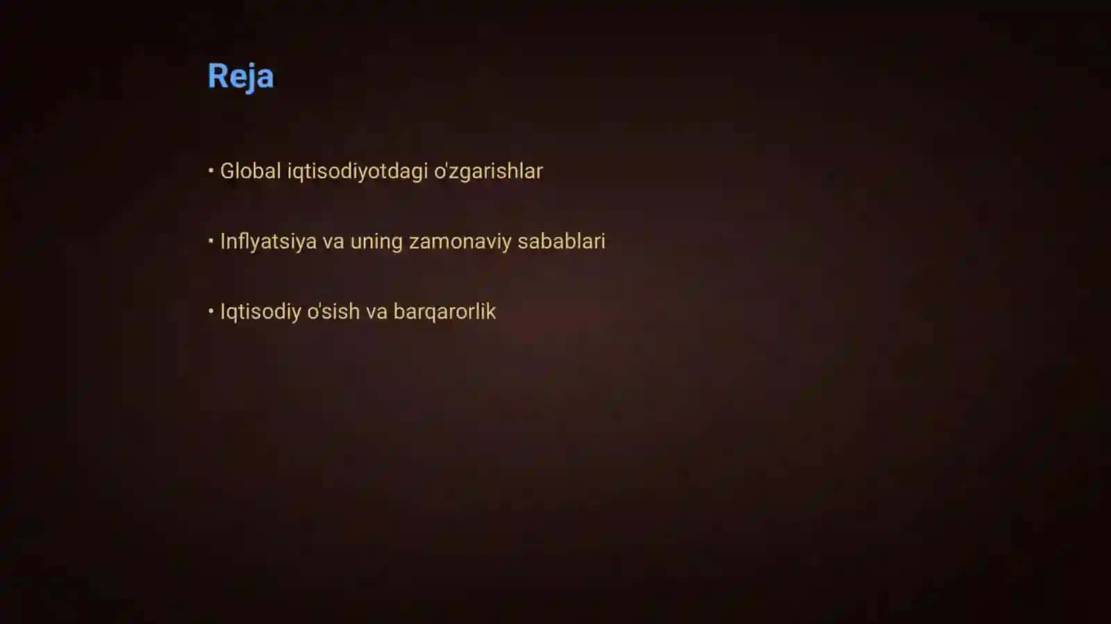 Zamonaviy makroiqtisodiy muammolar 2