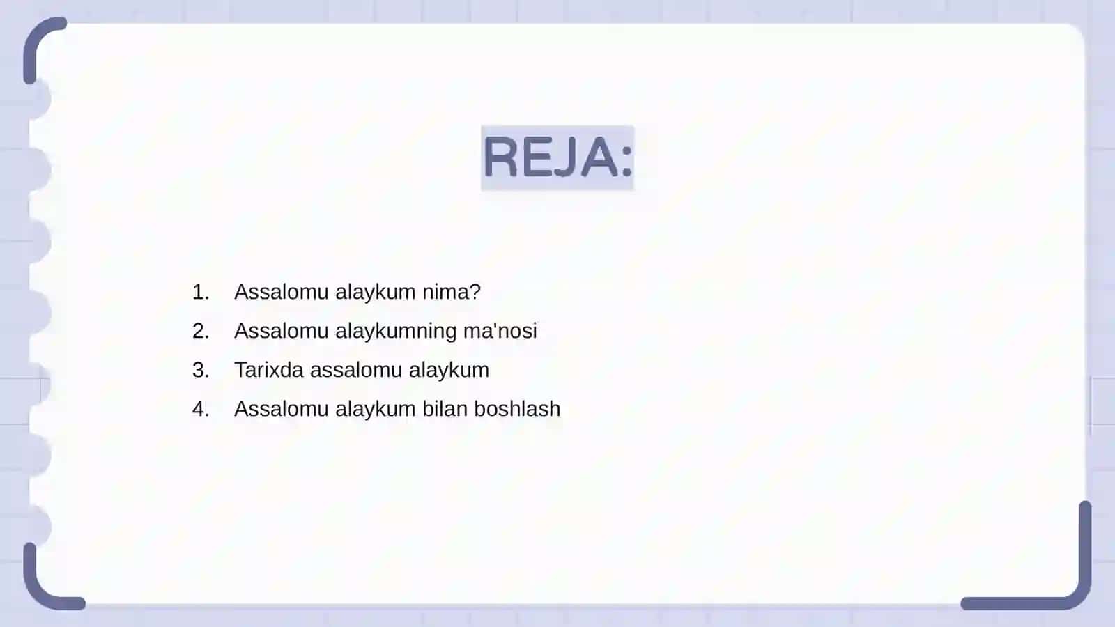 Assalomu alaykum 2