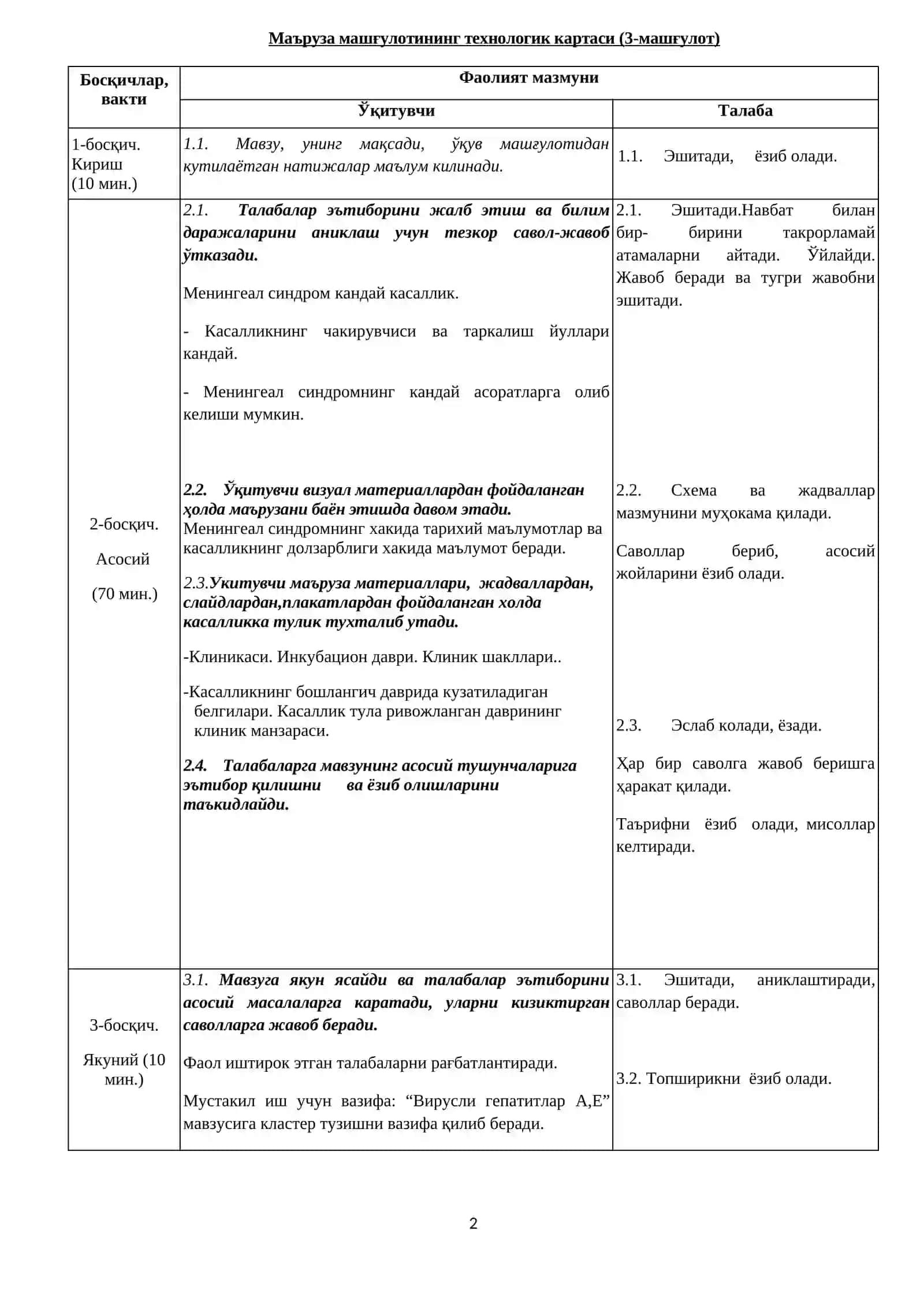 Менингеал синдром билан кечувчи касалликлар эрта ташхисоти 2