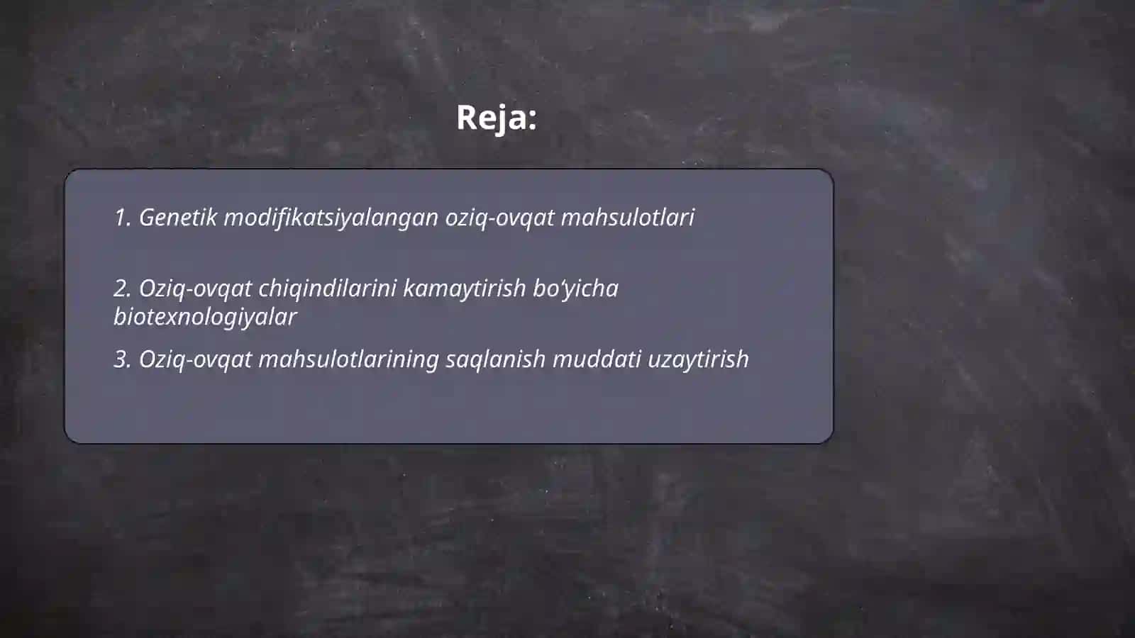 Genetik modifikatsiyalangan oziq-ovqat mahsulotlari 2