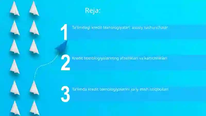 Ta'limdagi kredit texnologiyalari: asosiy tushunchalar 2