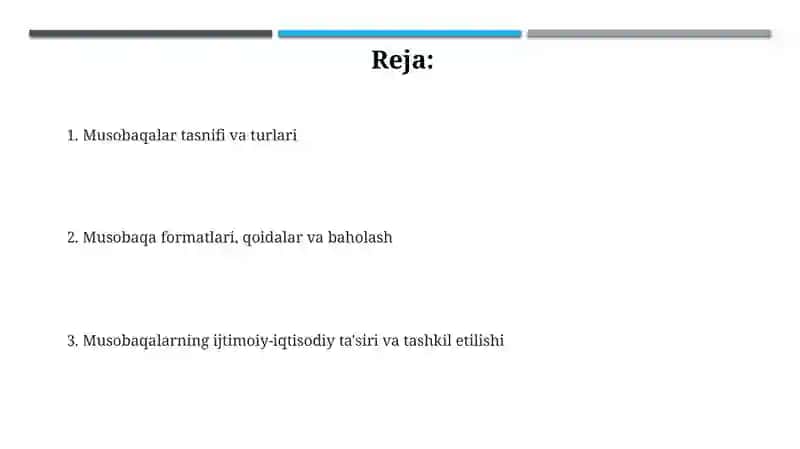 Sport musobaqalarining turlari va tasnifi 2